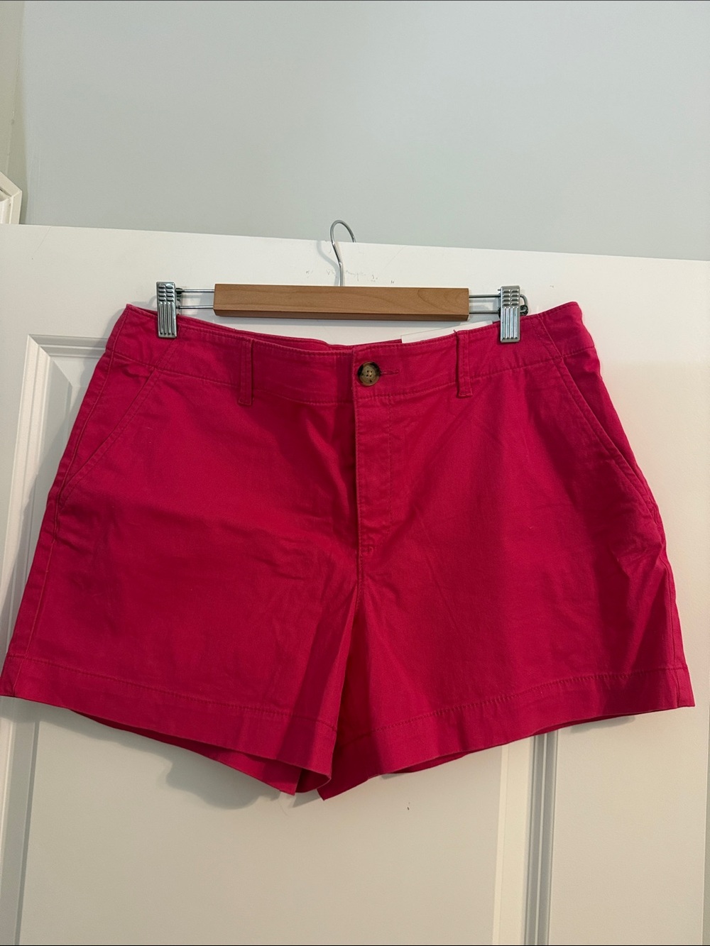 LOFT Hot Pink Chino Shorts